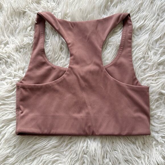 Girlfriend Collective Paloma Sports Bra Top Size XS Mauve - Picture 3 of 6